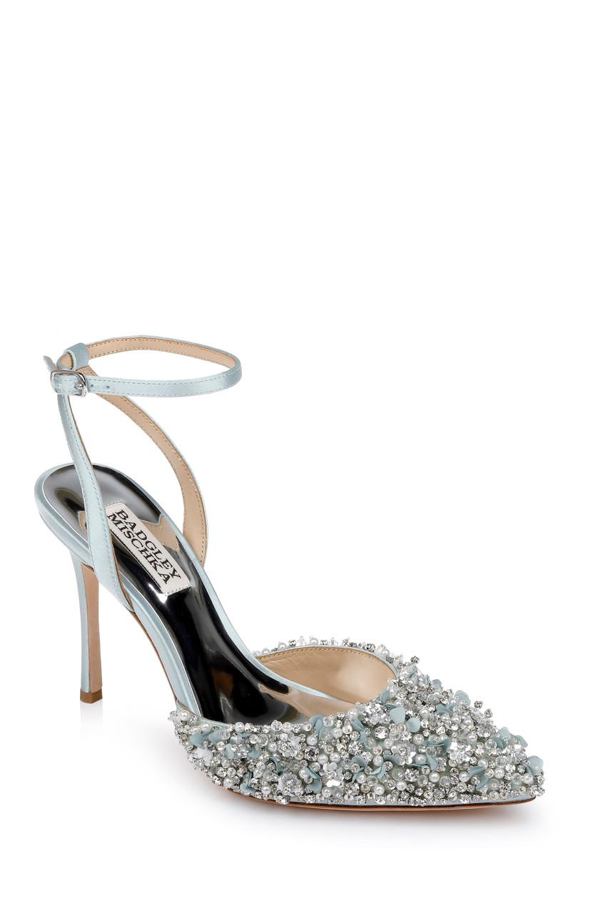 Nicolitie Crystal & Pearl Covered Stiletto by BADGLEY MISCHKA