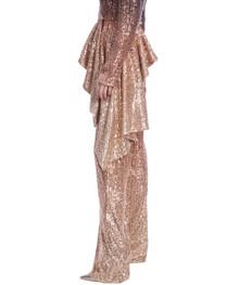 Ombre Sequin Wide-Leg Pants by BADGLEY MISCHKA