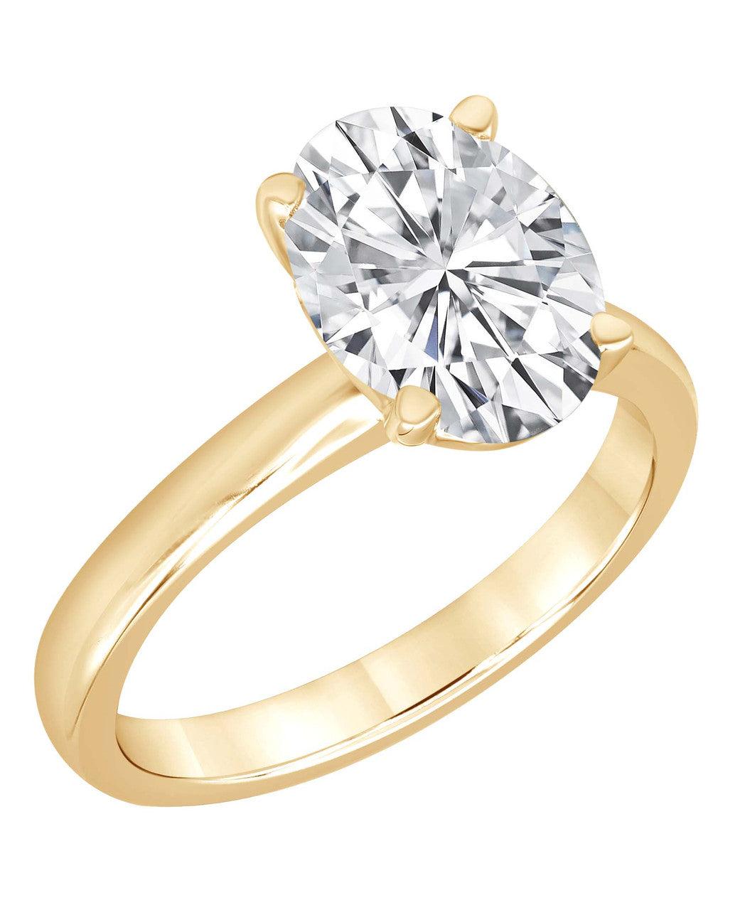 Oval-Cut Diamond Solitaire Engagement Ring by BADGLEY MISCHKA