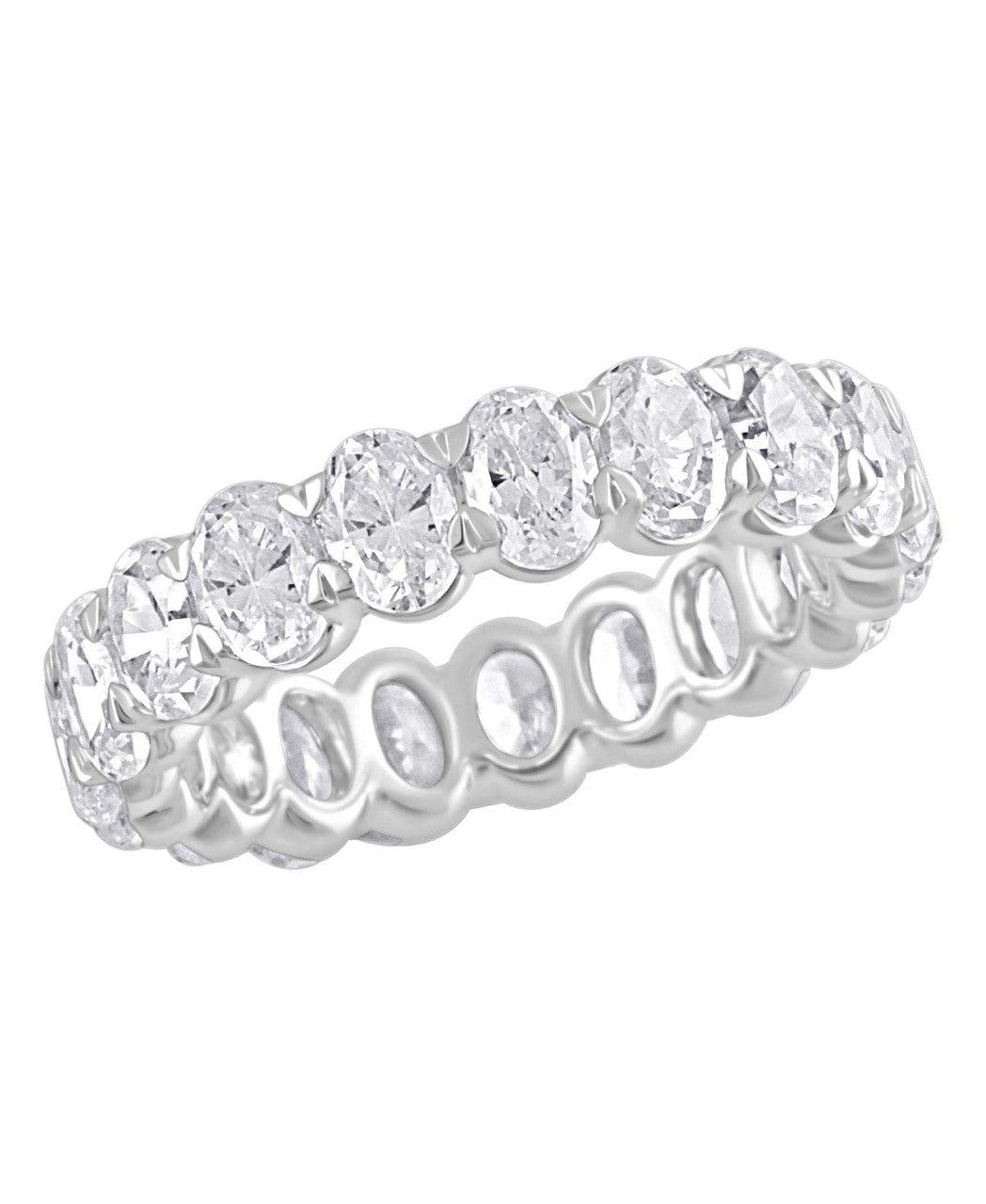 Oval-Cut Eternity Band Ring by BADGLEY MISCHKA