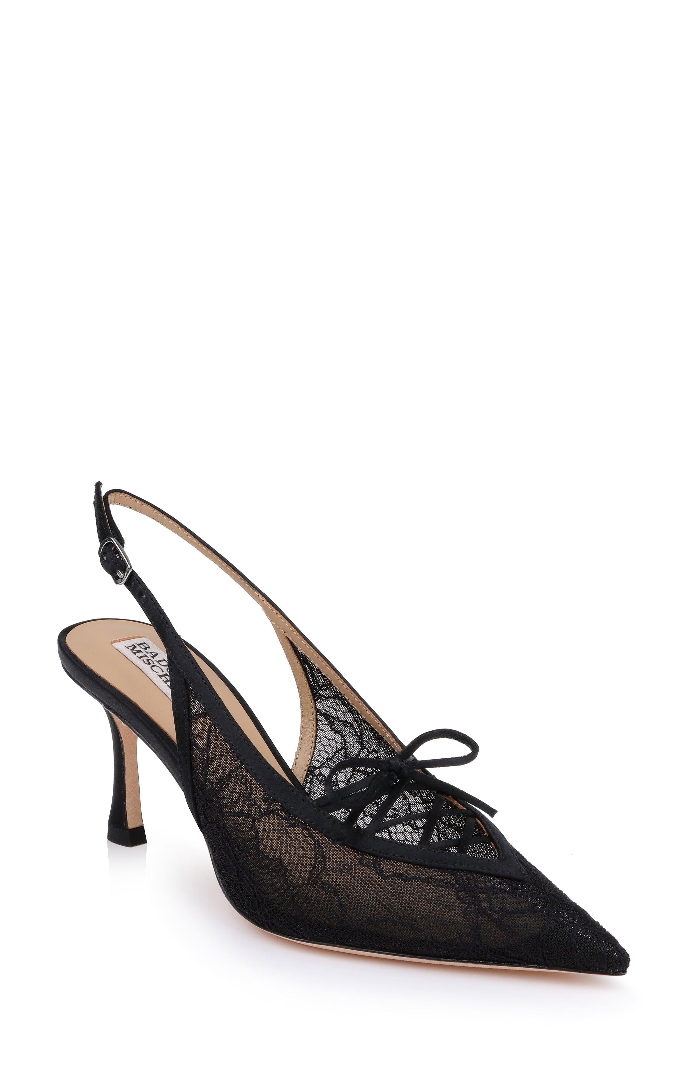 Raine Pointed Toe Slingback Pumps by BADGLEY MISCHKA