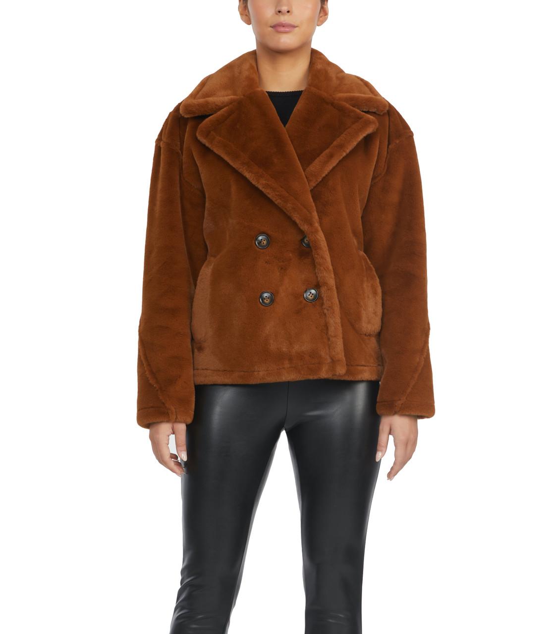 Rollande Faux Fur Coat by BADGLEY MISCHKA