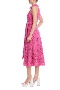 Sleeveless Embroidered Lace Halter Dress by BADGLEY MISCHKA Sleeveless Embroidered Lace Halter Dress by BADGLEY MISCHKA