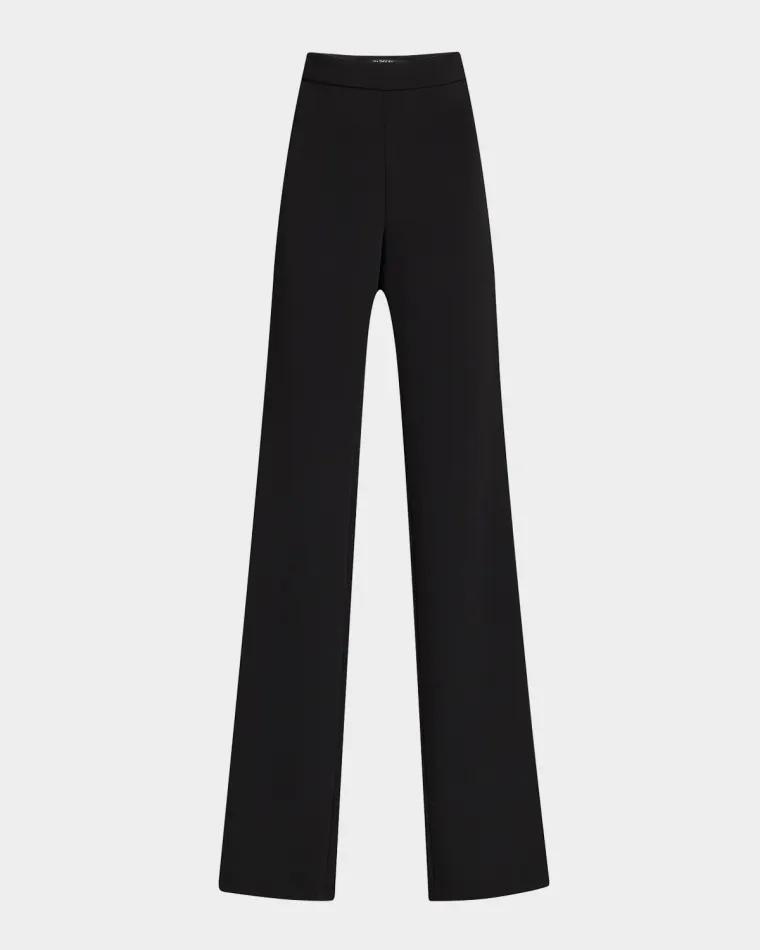 Straight-Leg Crepe Pants by BADGLEY MISCHKA