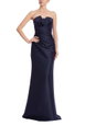 Strapless Ruched Mikado Trumpet Gown by BADGLEY MISCHKA