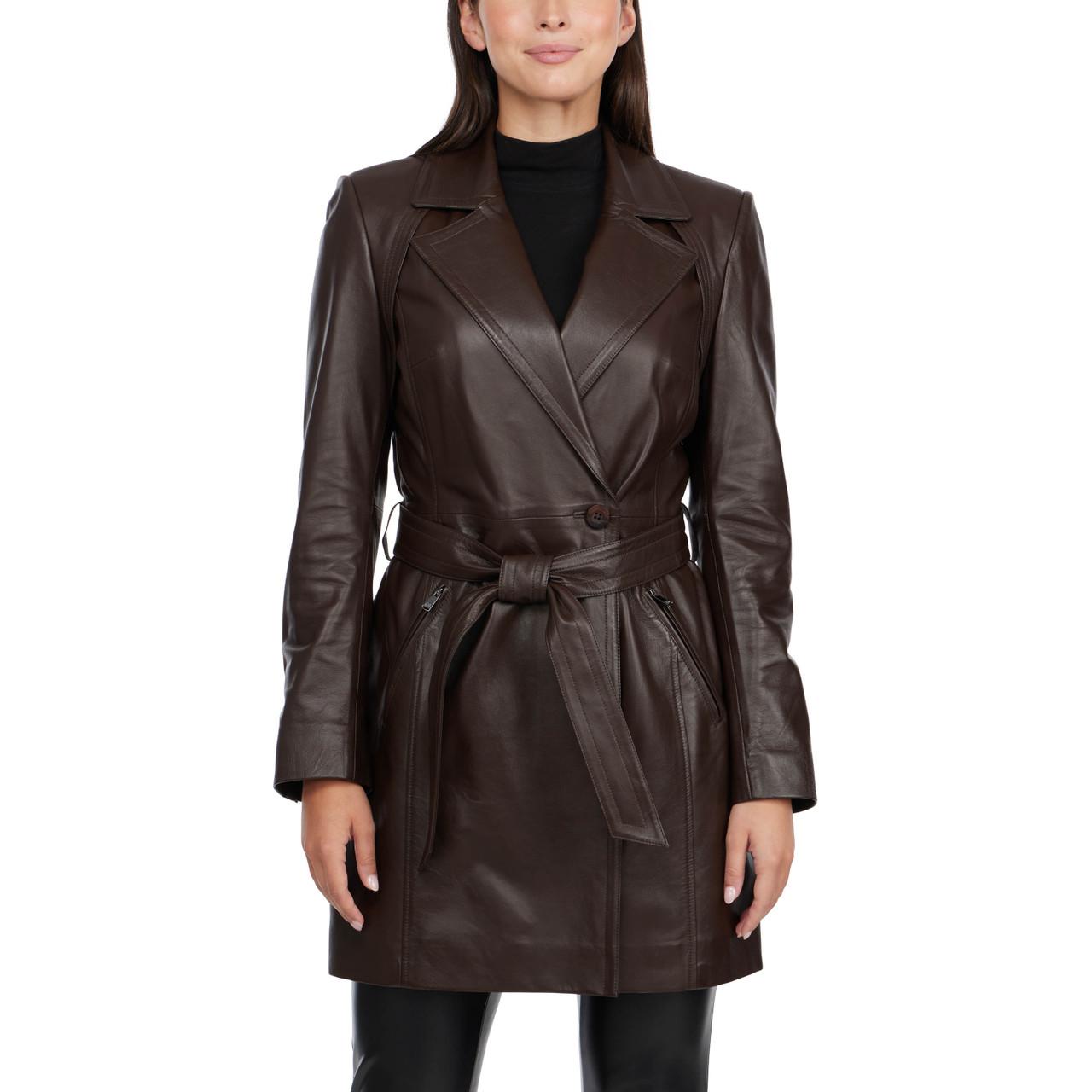Teresa Genuine Leather Wrap Jacket by BADGLEY MISCHKA