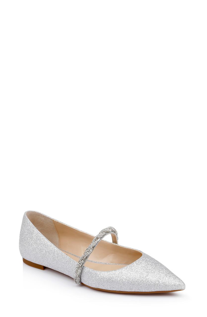 Vana Pointed Flats with Embellished Straps by BADGLEY MISCHKA Vana Pointed Flats with Embellished Straps by BADGLEY MISCHKA