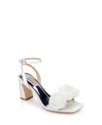 Women's Carli Floral Block Heel Evening Sandals by BADGLEY MISCHKA Women's Carli Floral Block Heel Evening Sandals by BADGLEY MISCHKA