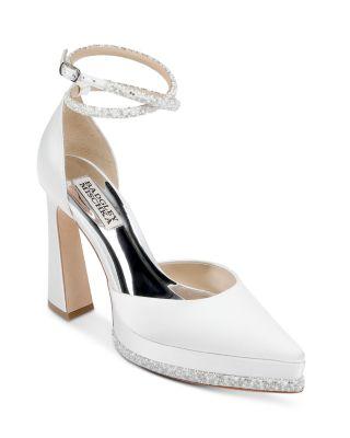 Women's Elaina Ankle Strap Pointed Toe High Heel Pumps by BADGLEY MISCHKA