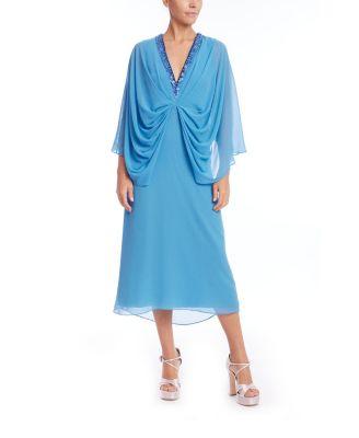 Women's Embellished Neck Dolman Caftan Dress by BADGLEY MISCHKA