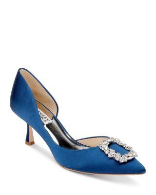 Women's Fabia II Embellished Pointed Toe Slip On Pumps by BADGLEY MISCHKA