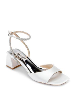 Women's Infinity Embellished Mid Block Heel Sandals by BADGLEY MISCHKA