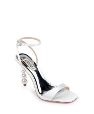 Women's Ivette Pearl Heel Evening Sandals by BADGLEY MISCHKA