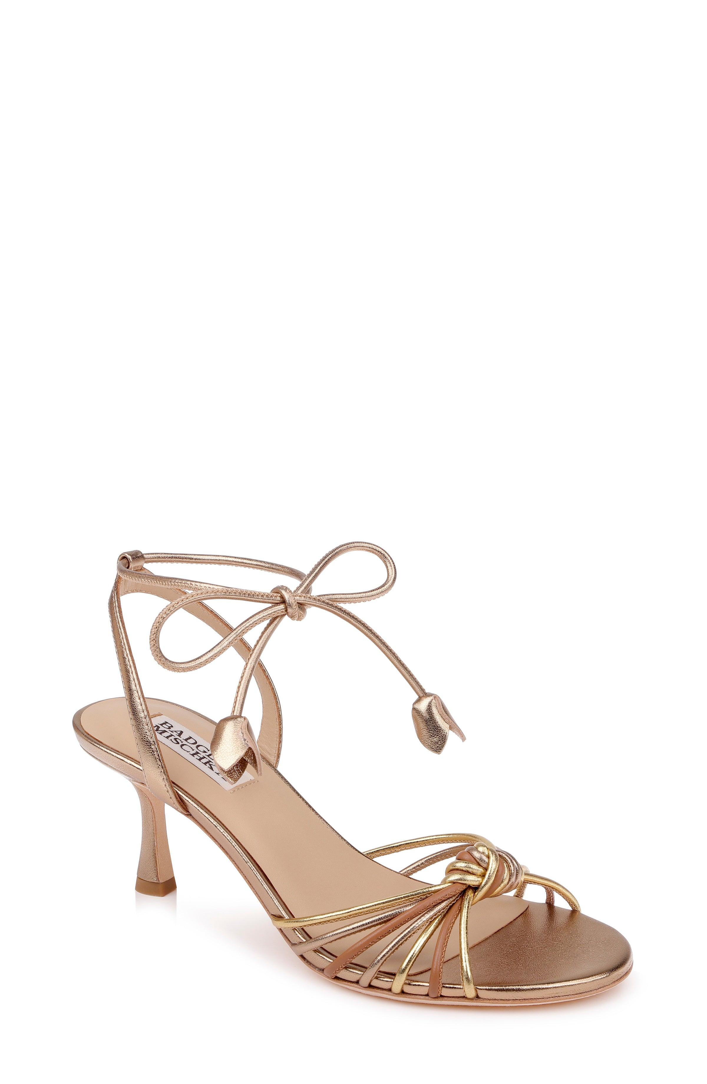 Yelena Leather Ankle Strap Sandal by BADGLEY MISCHKA