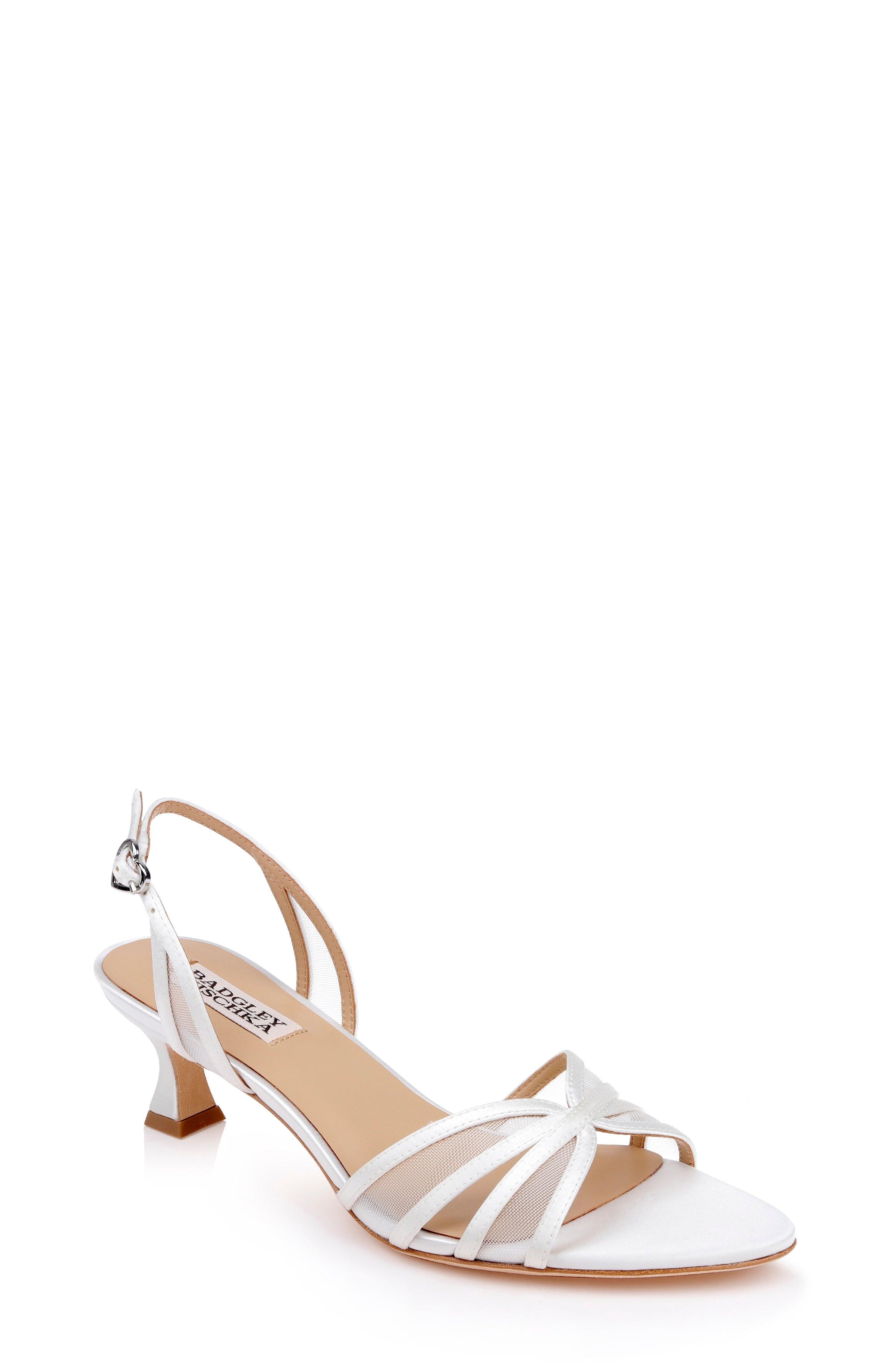 Yoana Kitten Heel Slingback Sandal by BADGLEY MISCHKA