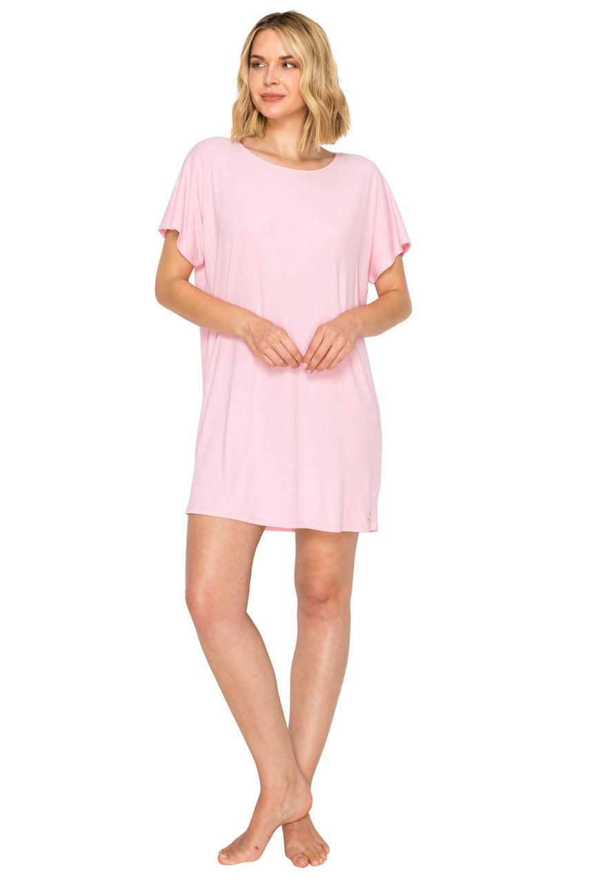 Yummy Modal Rib Dolman Sleep Dress by BADGLEY MISCHKA