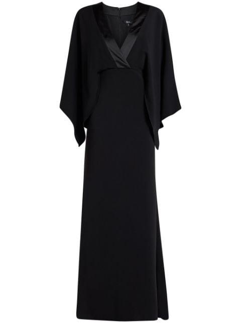 plunging v-neck gown by BADGLEY MISCHKA