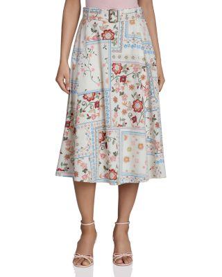 Belted Midi Skirt by BAGATELLE