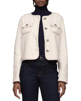 Cropped Jacket With Crochet Trim by BAGATELLE