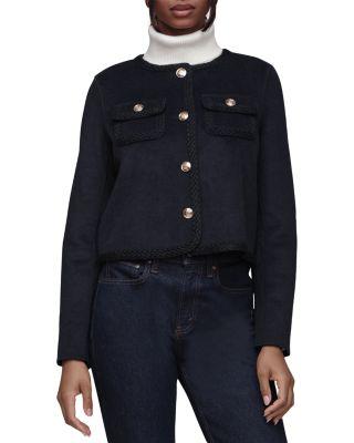 Cropped Jacket With Crochet Trim by BAGATELLE