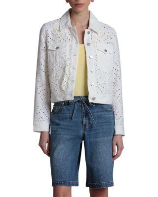 Eyelet Trucker Jacket by BAGATELLE