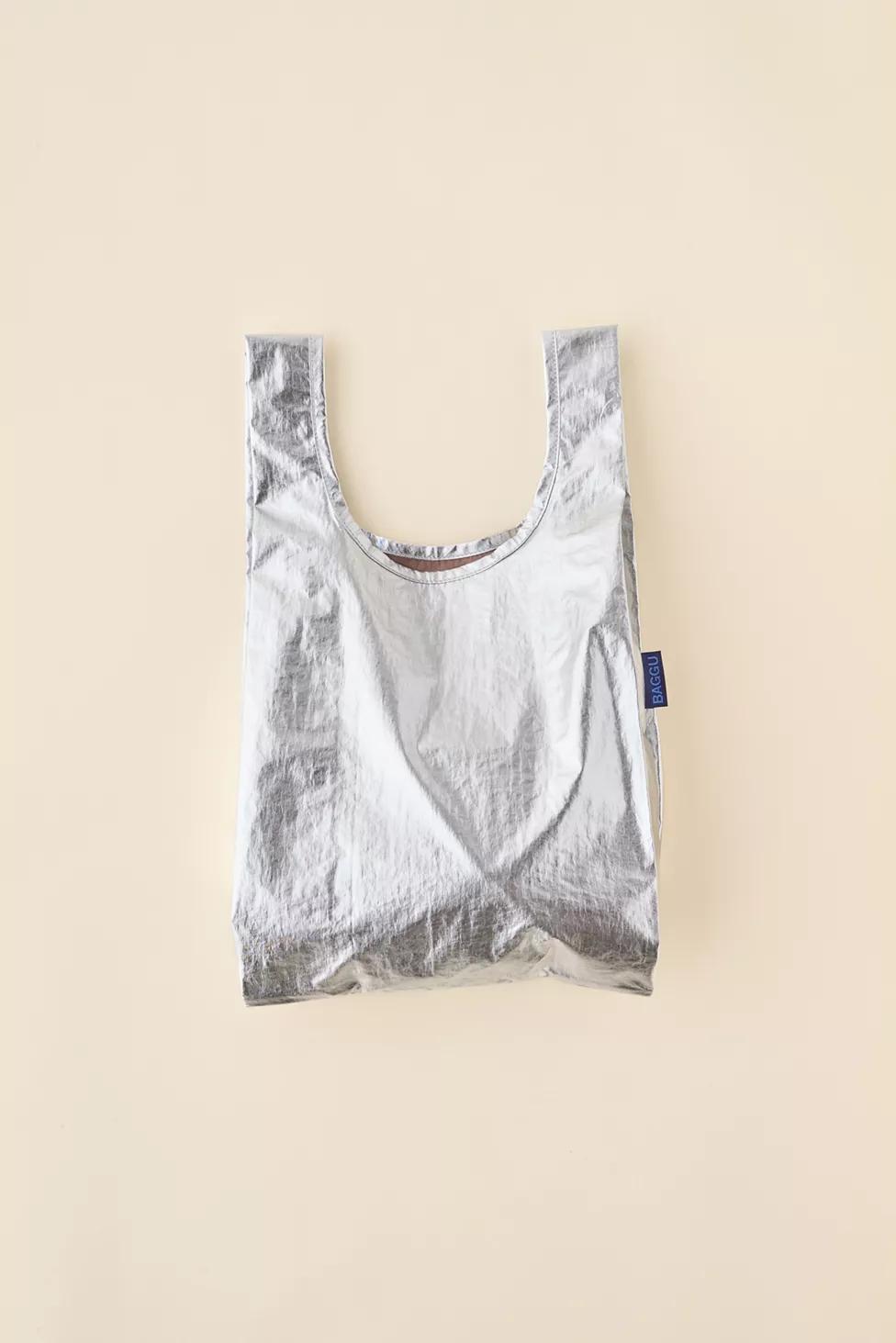 BAGGU Metallic Baby Baggu Reusable Tote Bag by BAGGU