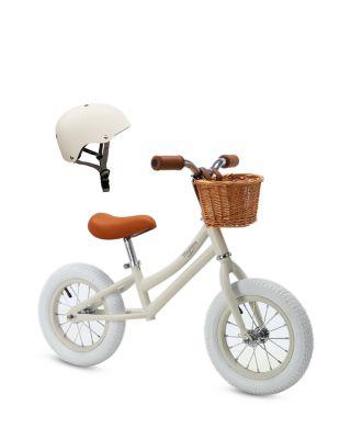 Balance Bike White & Helmet - Ages 3-6 by BAGHERA