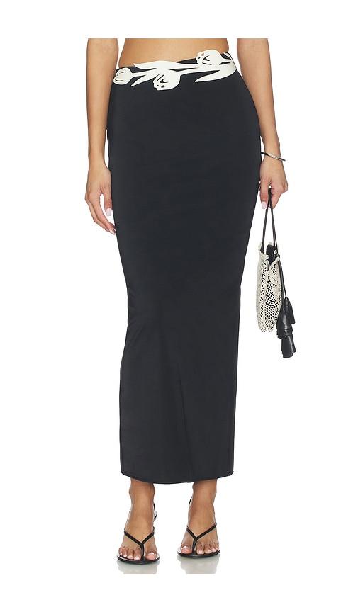 Bahia Maria Agata Long Skirt in Black,White by BAHIA MARIA