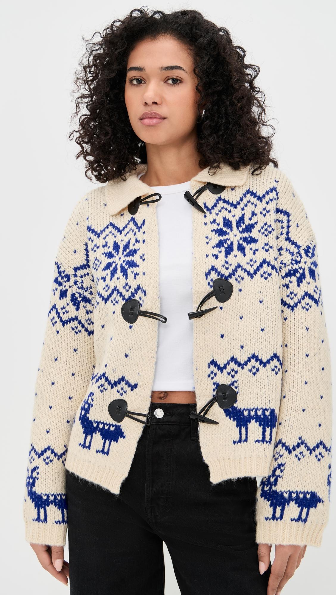 Fair Isle Knit Cardigan by BAILEY ROSE
