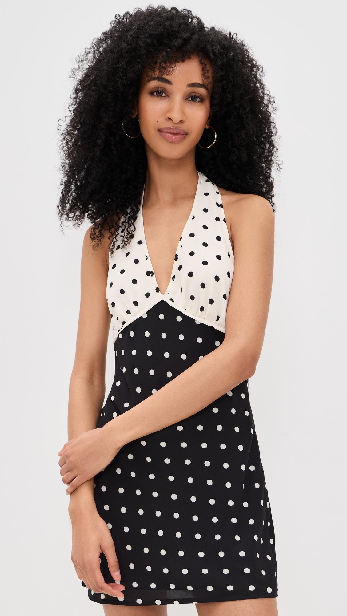 Polka-Dot Mini Dress by BAILEY ROSE