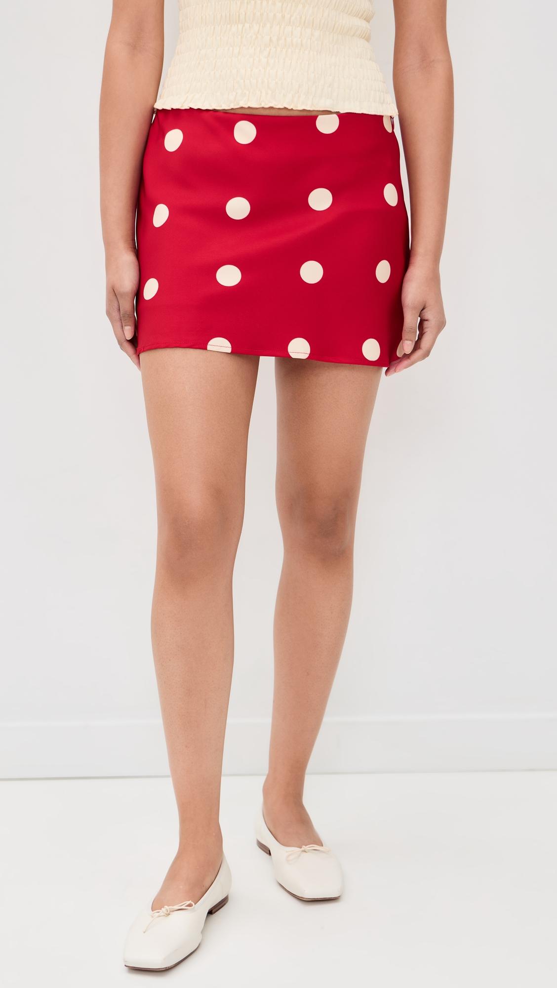 Polka Dot Miniskirt by BAILEY ROSE