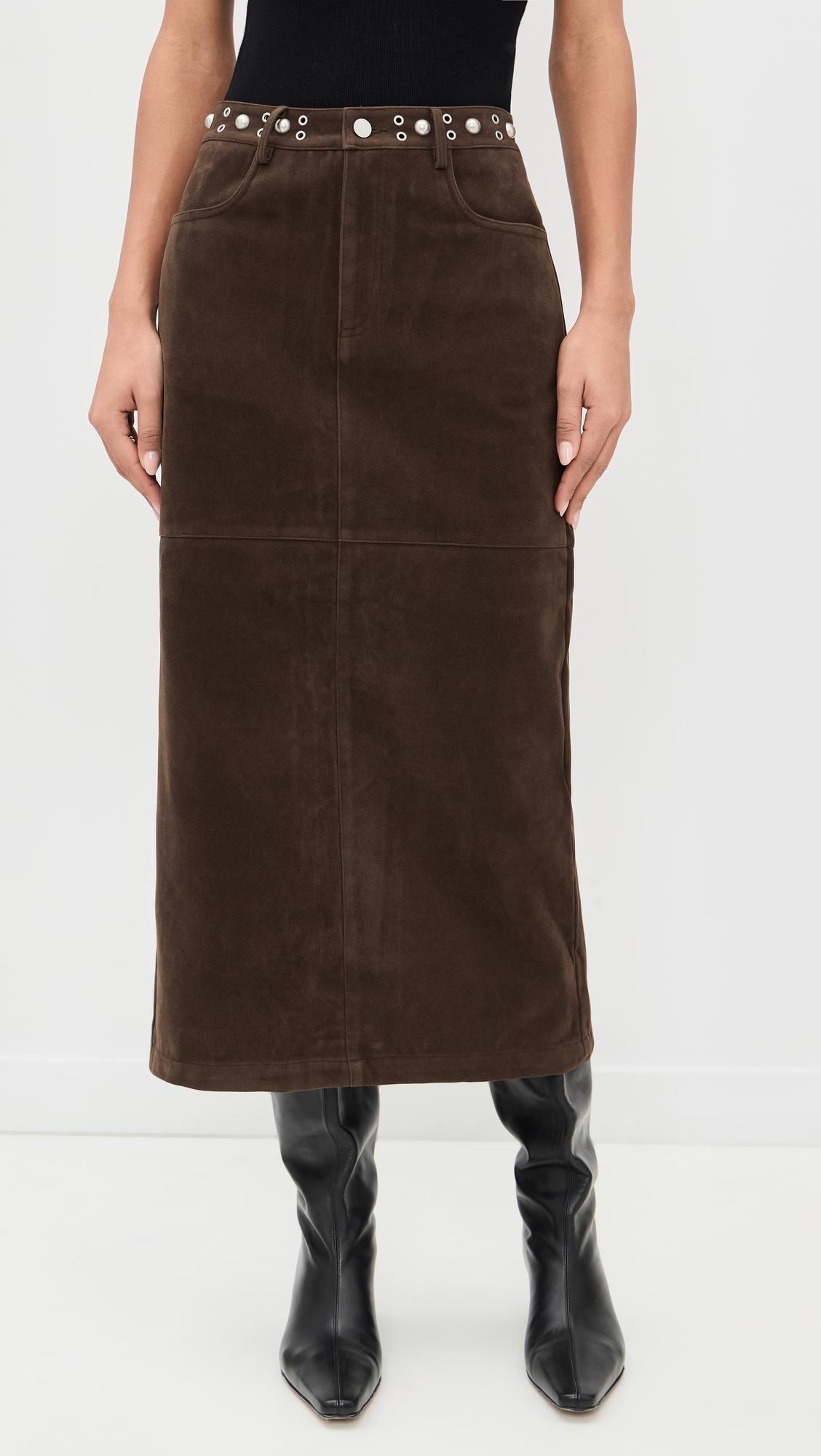 Suede Skirt by BAILEY ROSE