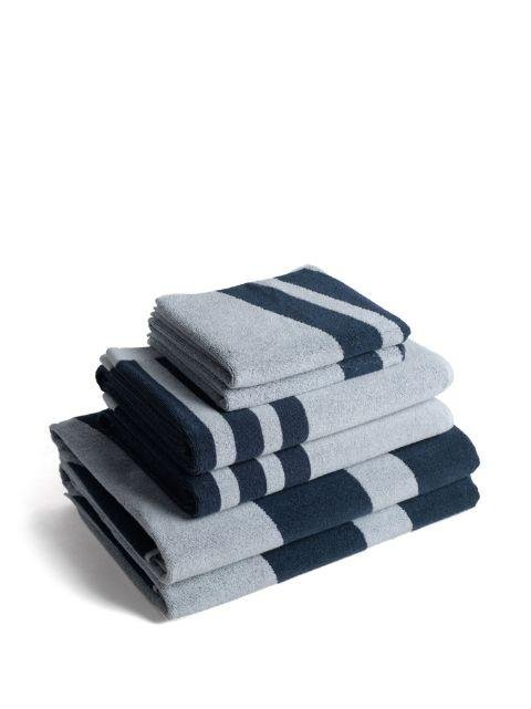 striped organic cotton towel set by BAINA