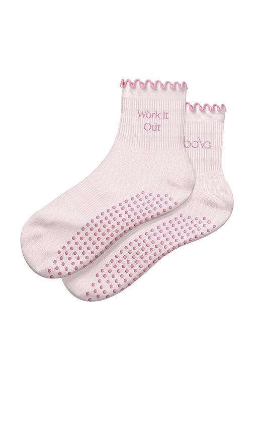 bala The Frilly Sock in Blush by BALA