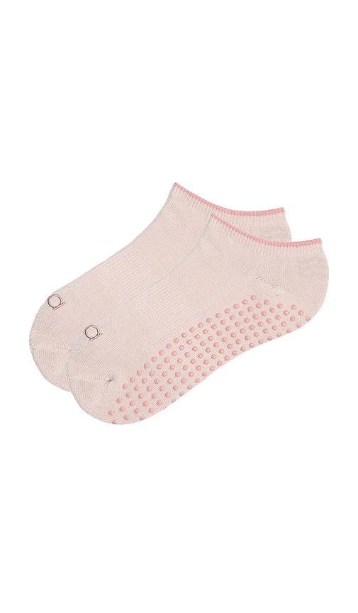 bala The Pilates Low Sock Blush in Large by BALA