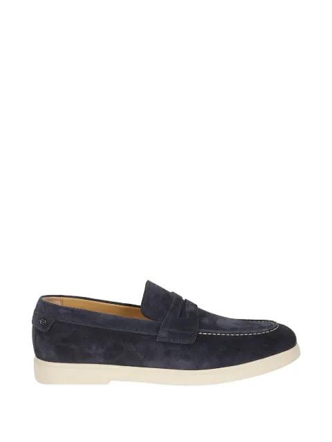 contrast-trim suede loafers by BALDININI