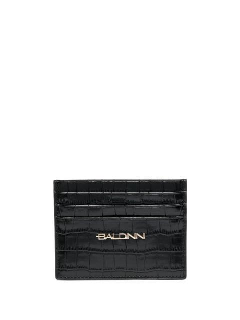 crocodile-effect card holder by BALDININI