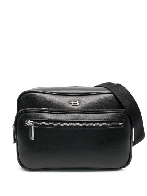 logo-plaque leather belt bag by BALDININI