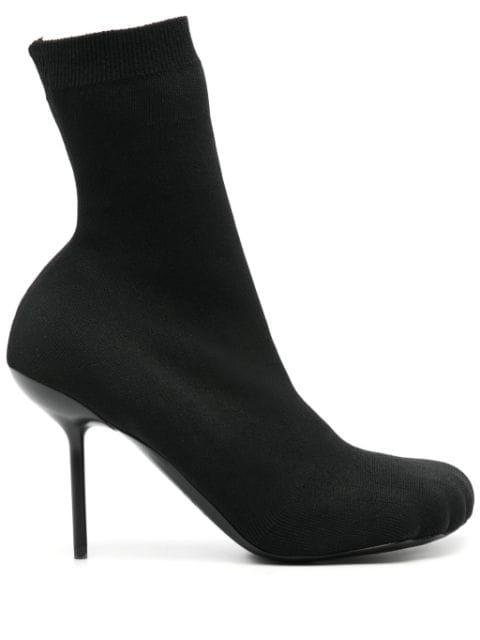 100mm knitted ankle boots by BALENCIAGA