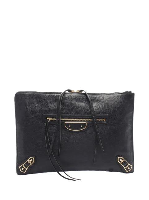 2010-2026 Goatskin Motocross Classic Metallic Edge clutch bag by BALENCIAGA 