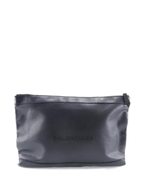 2010-2026 Leather Navy Clip M clutch bag by BALENCIAGA 