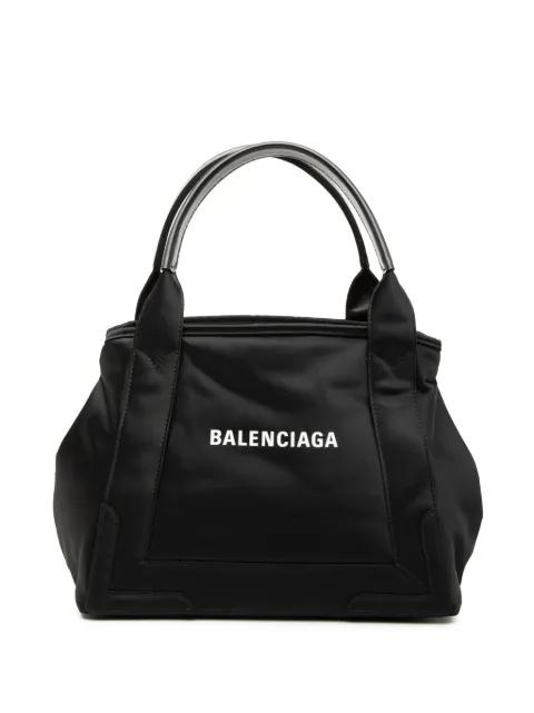 2010 Nylon Navy Cabas Tote S satchel by BALENCIAGA 