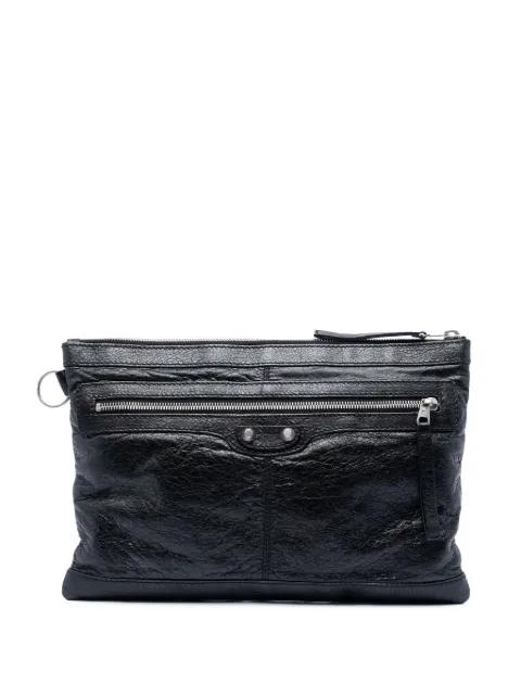 2013 Lambskin Motocross Classic Clip M clutch bag by BALENCIAGA 