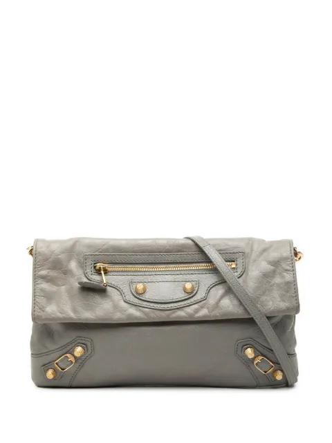 2014 Lambskin Motocross Giant 12 Envelope Clutch With Strap crossbody bag by BALENCIAGA 