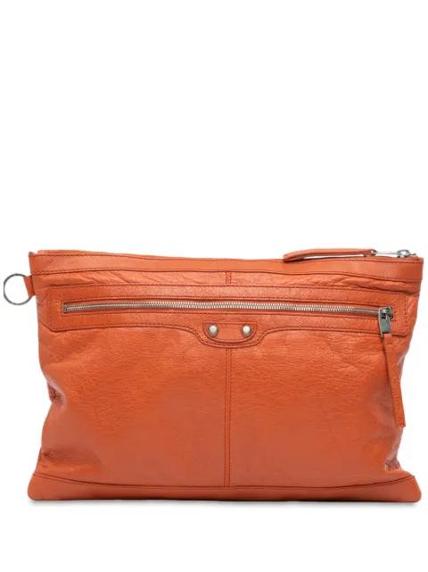 2015 Lambskin Motocross Classic Clip L clutch bag by BALENCIAGA 