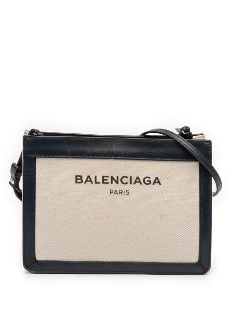 2016 Canvas Navy Pochette crossbody bag by BALENCIAGA 