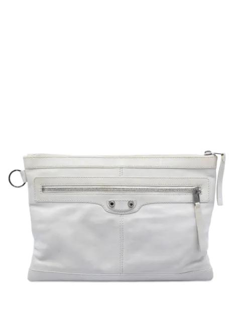2016 Lambskin Motocross Classic Clip M clutch bag by BALENCIAGA 