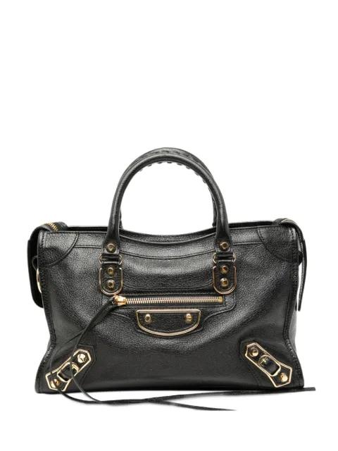 2017 Small Chevre Motocross Classic Metallic Edge City satchel by BALENCIAGA 