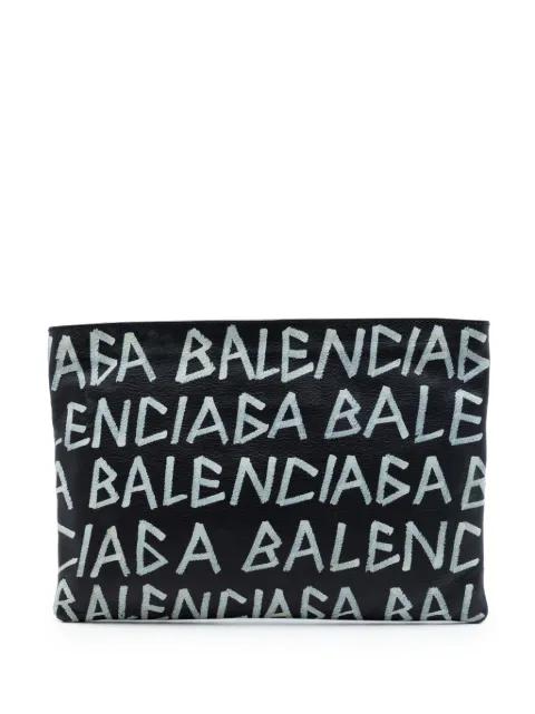 2018 Leather Graffiti clutch bag by BALENCIAGA 