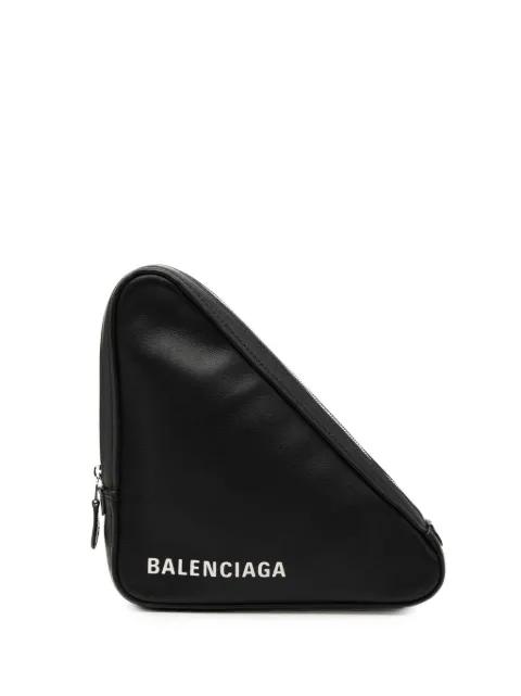 2018 Medium Leather Triangle clutch bag by BALENCIAGA 